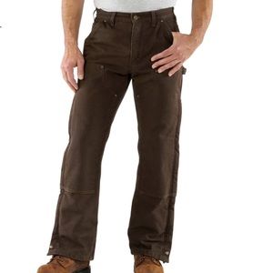 Carhartt Mens Quilt Lined Sandstone Dungaree Fit 40X28 Style# B194 DKB
